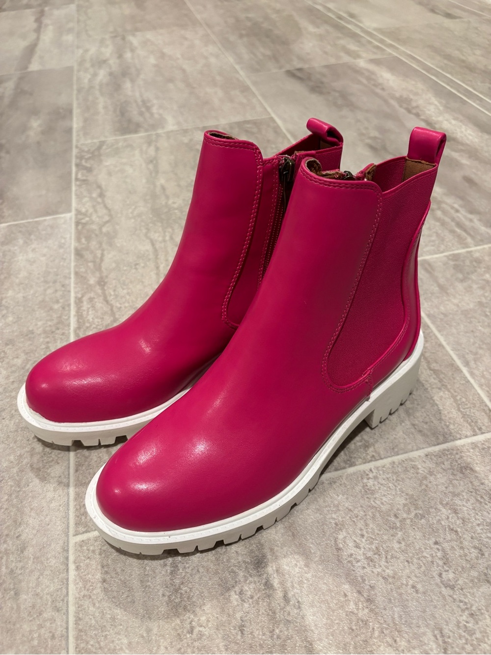 Beast Fashion Hot Pink Ankle Boot 6.5
